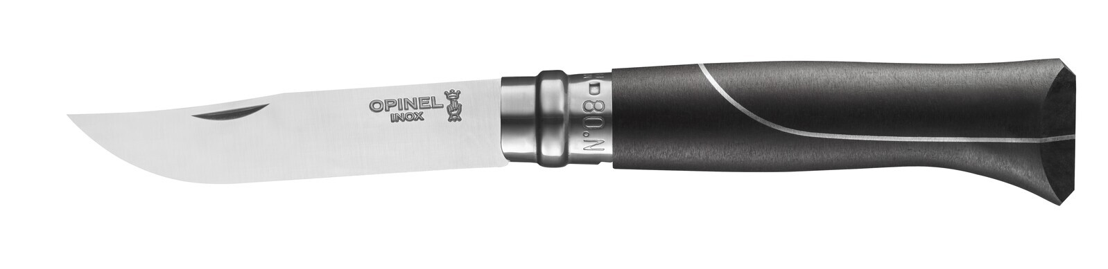 Opinel Zatvárací nôž N°08 Ellipse, rukoväť eben/hliník, limitovaná edícia 002347