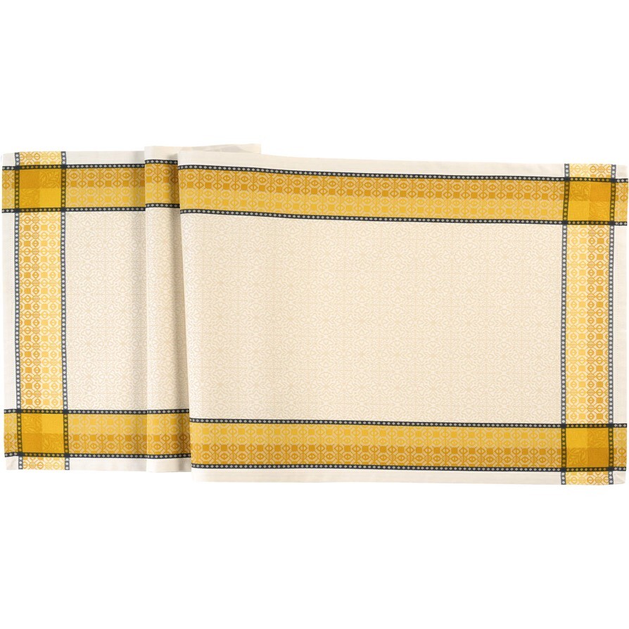 Sander Žakárový behúň na stôl Luca, 47 x 150 cm, saffron 580569-07