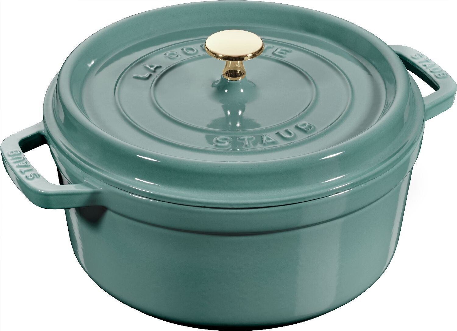 Staub Liatinový hrniec s pokrievkou Cocotte, eukalyptová, 20 cm / 2,2 l 11020121