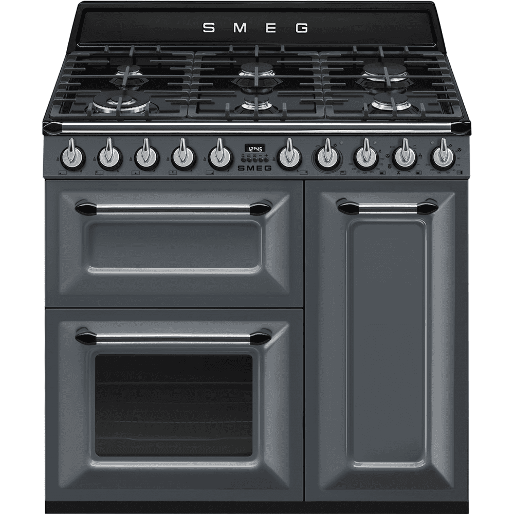 Smeg Varné centrum s plynovou varnou doskou a 3 rúrami, TR93, 90 x 60 cm, sivá TR93GR
