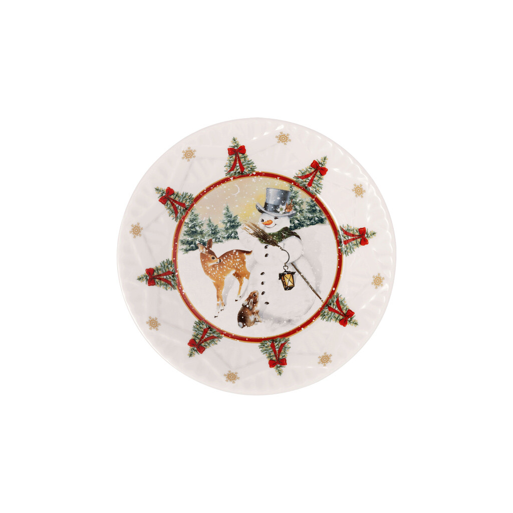Villeroy & Boch Nízka miska Toy's Fantasy, Snehuliak a zvieratká, Ø 16,5 cm 14-8332-3713