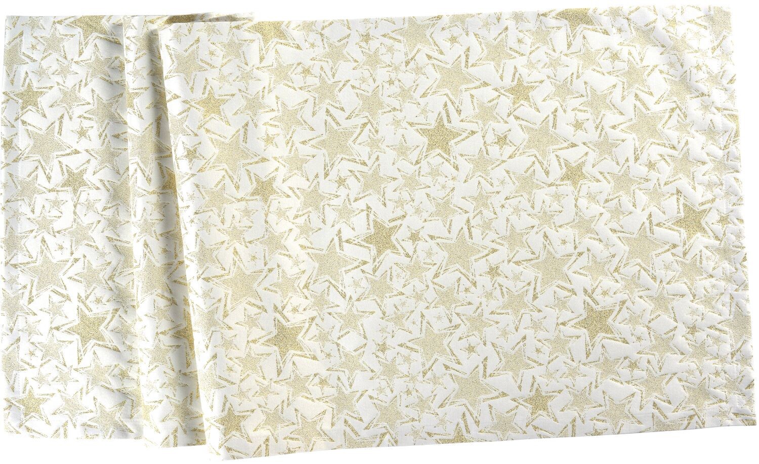 Sander Štýlový obrus Stelle s motívom hviezd, 130 x 170 cm, ecru / gold 885113-07