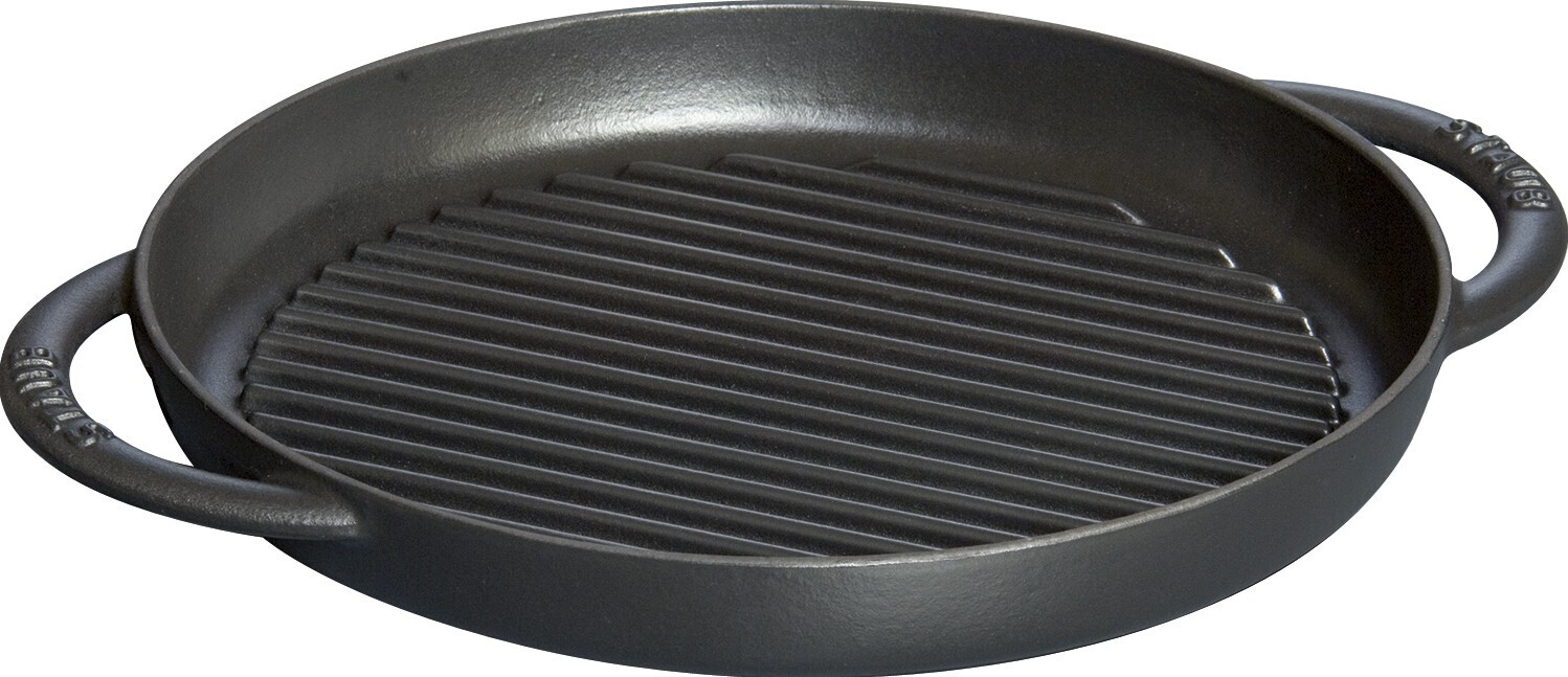 Staub Okrúhly liatinový gril 26 cm, čierna 1203023