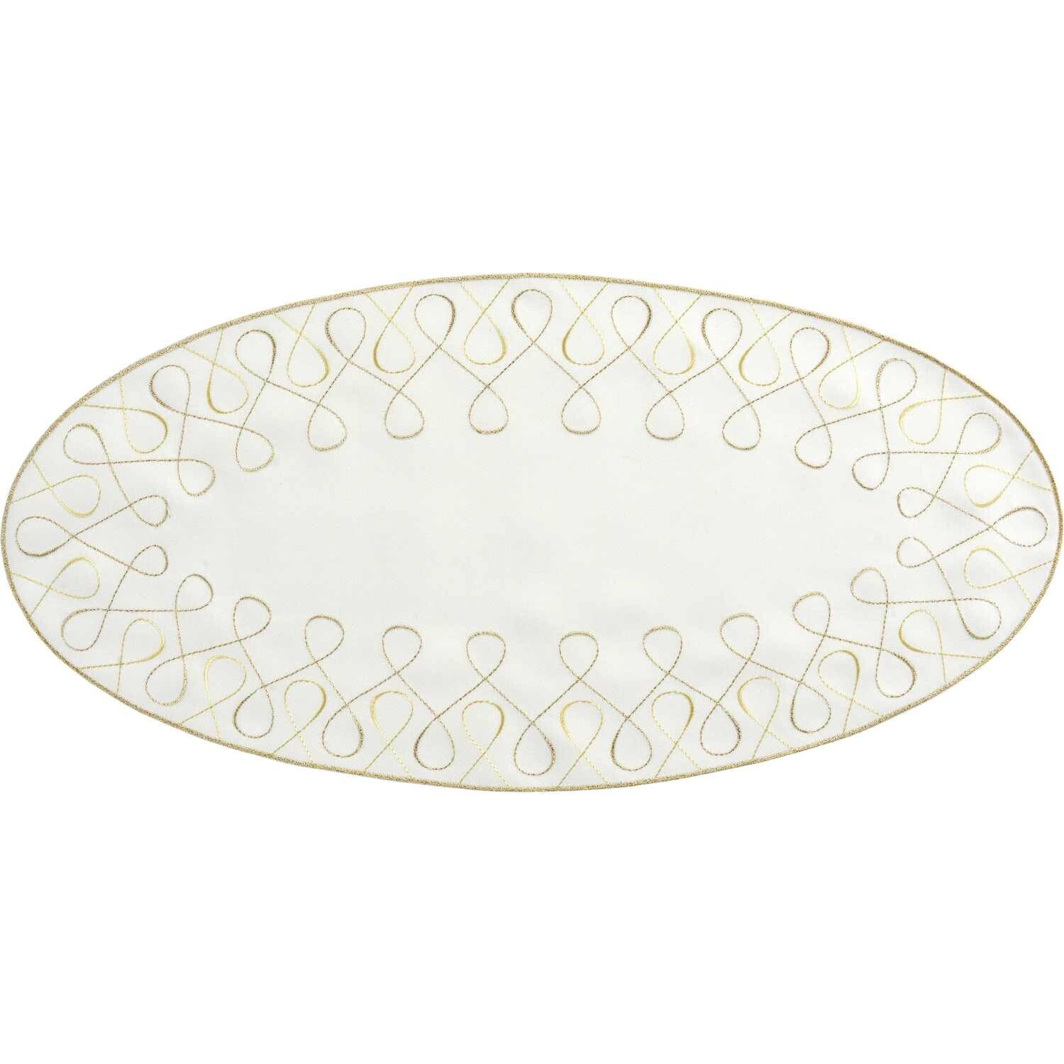 Sander Oválne prestieranie Curly, 28 x 58 cm, ecru 826853-29
