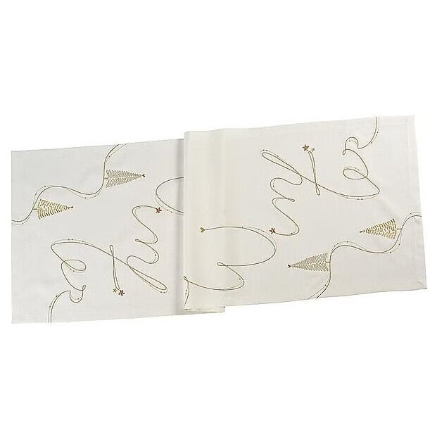 Sander Behúň na stôl s úpravou proti škvrnám It's Winter Loft, 50 x 150 cm, ecru 827369-29