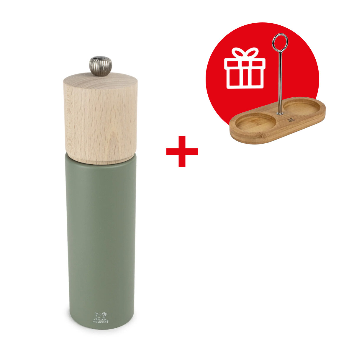 Peugeot Mlynček na korenie Boreal, 21 cm, zelená 44275