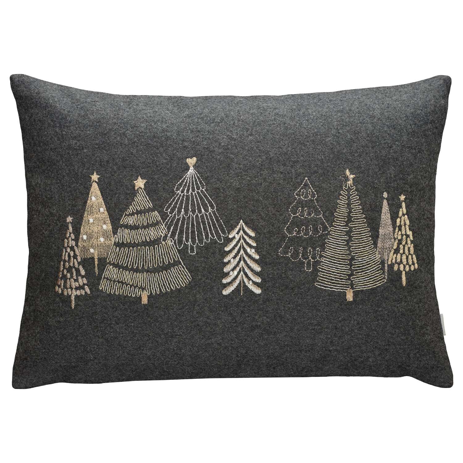 Sander Vlnená obliečka na vankúš Tiny Trees 34 x 50 cm, graphite 827685-34