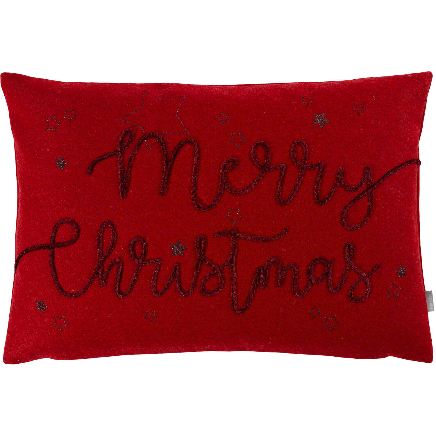 Sander Vlnená obliečka na vankúš Auguri 34 x 50 cm, red 824785-01