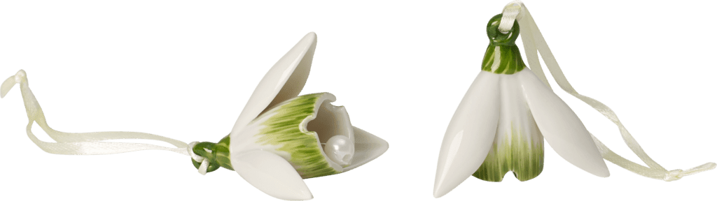 Villeroy & Boch Mini Flower Bells súprava 2 ks porcelánových zvončekov, snežienky 14-5487-5423