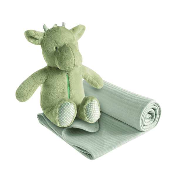 Hermann Biederlack Detská deka s plyšovým drakom Drago, 75 x 100 cm 803047