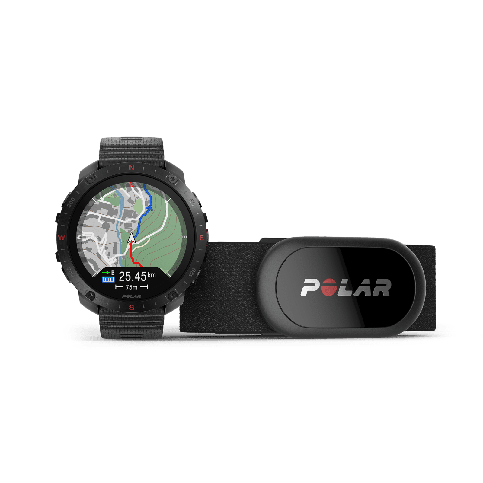 Polar Športtester Grit X2 Pre HR, S-L, čierna 900110286