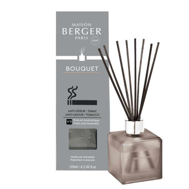 Maison Berger Paris Aróma difuzér Cube, Proti tabakovému zápachu - Osviežujúca aromatická vôňa, 125 ml 7764