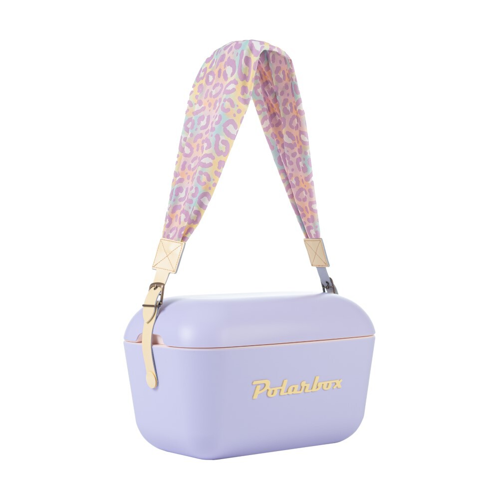 Polarbox Látkový popruh POP, vzor Animal, žltá pracka PLBSTRAP9301