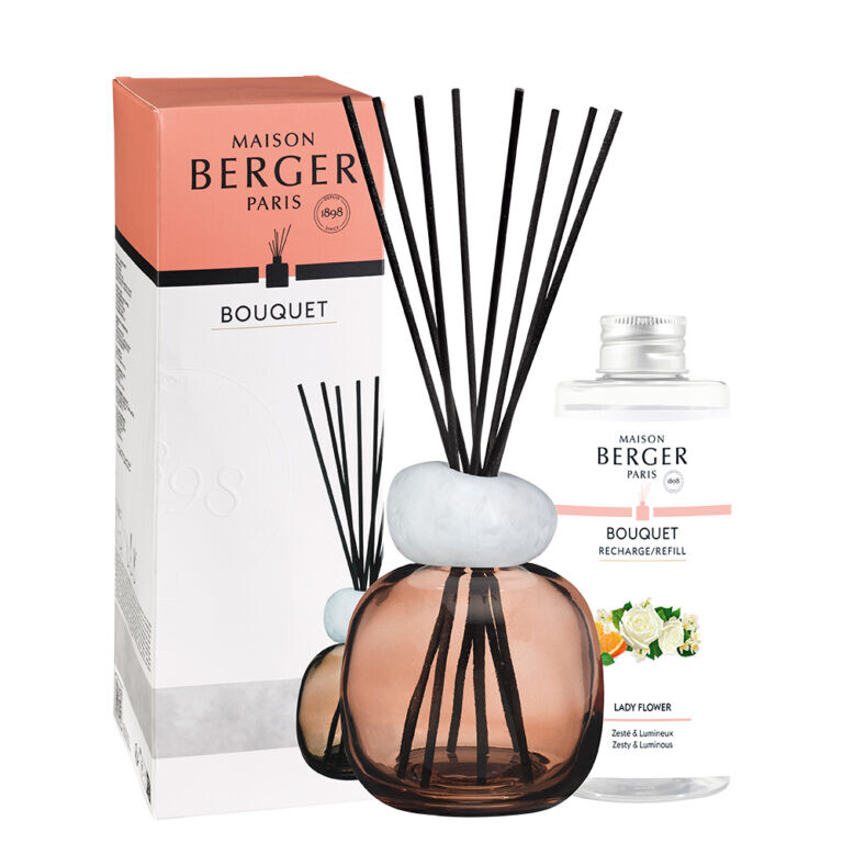 Maison Berger Paris Aróma difuzér Mineral, slivkový + náplň Lady Flower 180 ml 7844