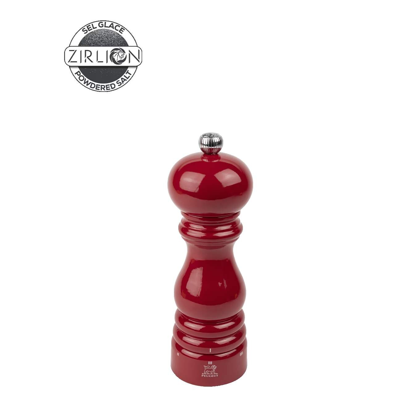 Peugeot Drevený mlynček Paris na soľ u’Select Zirlion, 18 cm, lak vášnivo červený 4122900