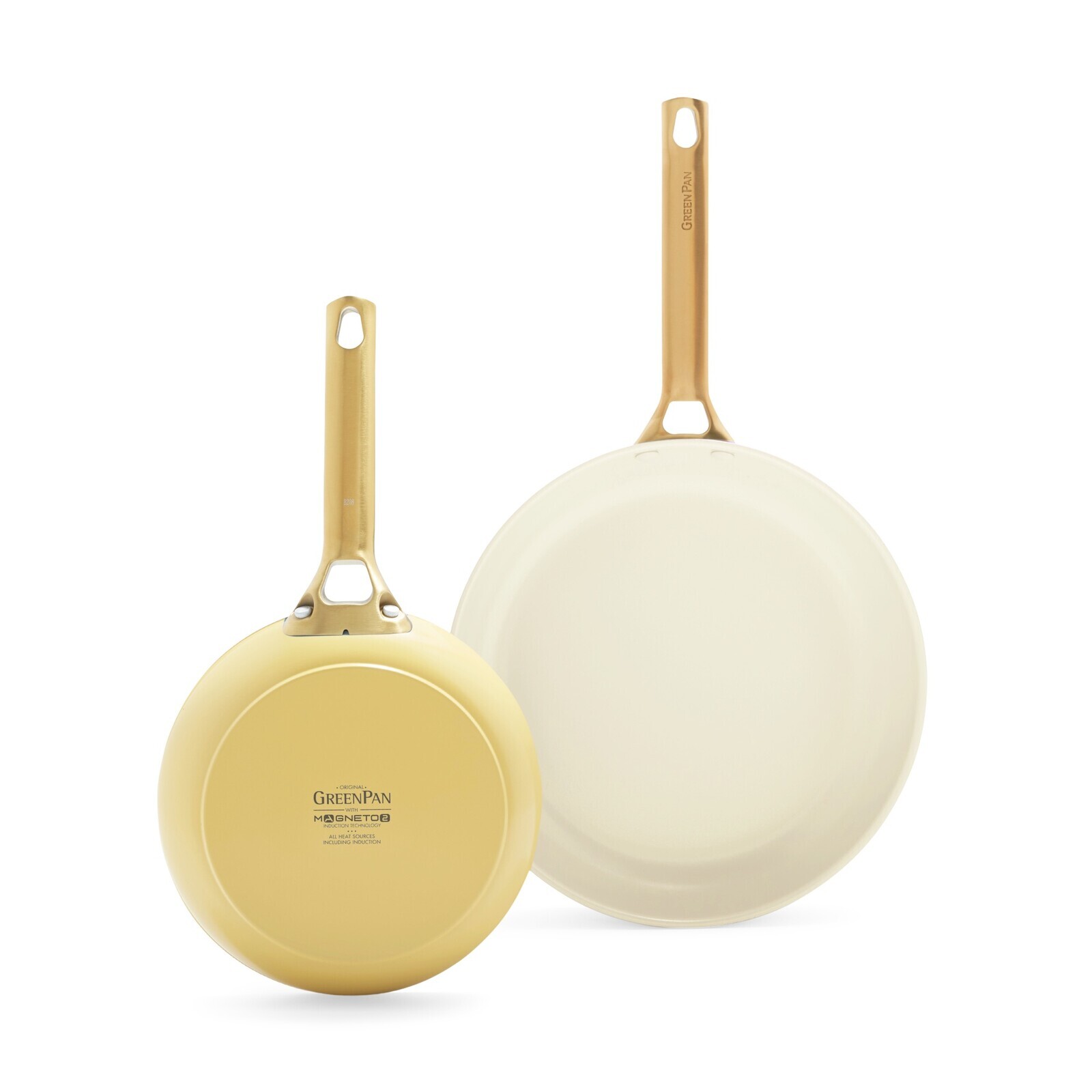 GreenPan Sada 2 nepriľnavých panvíc s keramickým povrchom Padova, 20 + 26 cm, žltá CC008486-001