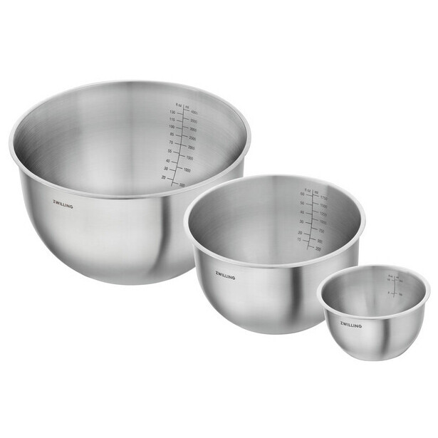Zwilling Súprava vákuovacích nerezových mís Fresh & Save, Ø 12 / 18 / 24 cm, 3 ks 1032841