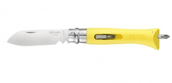 Opinel VR N°09 Inox DIY, žltý kutilský nôž 001804