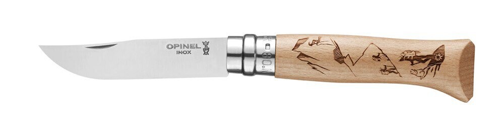 Opinel Zatvárací nôž N°08, Gravure Sport Rando, 8,5 cm 002186