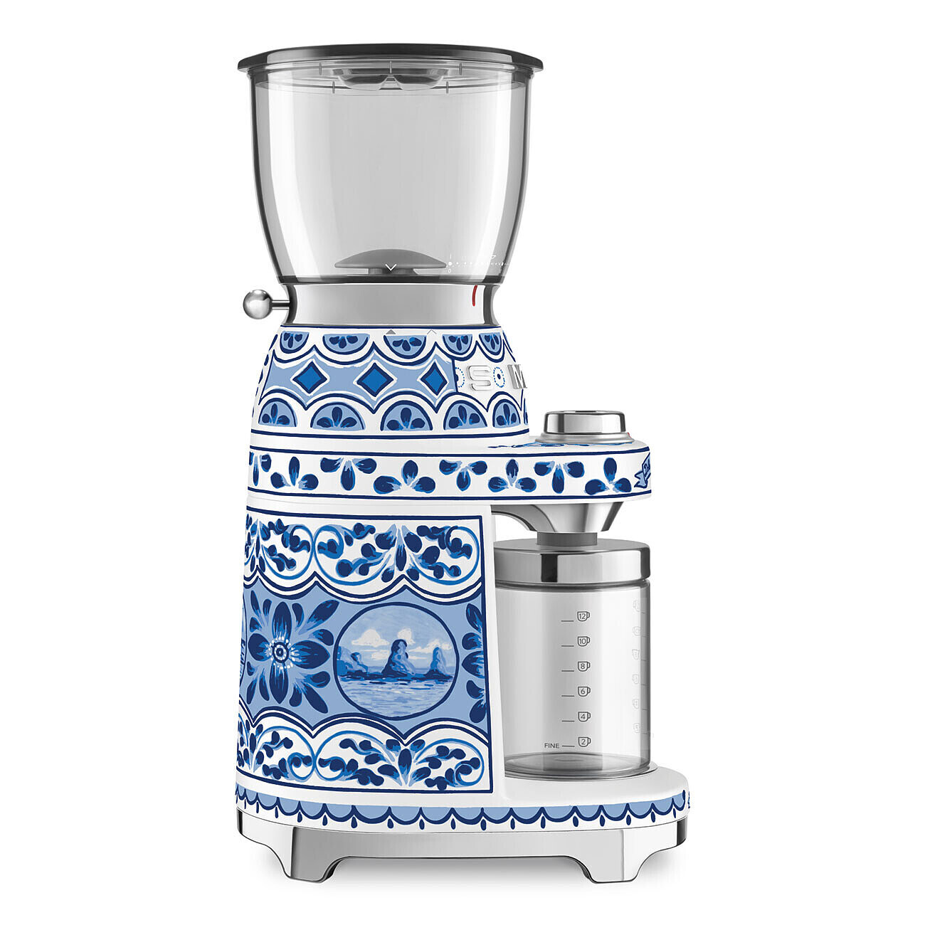 Smeg Dolce&Gabbana Mlynček na kávu Blu Mediterraneo CGF01DGBEU