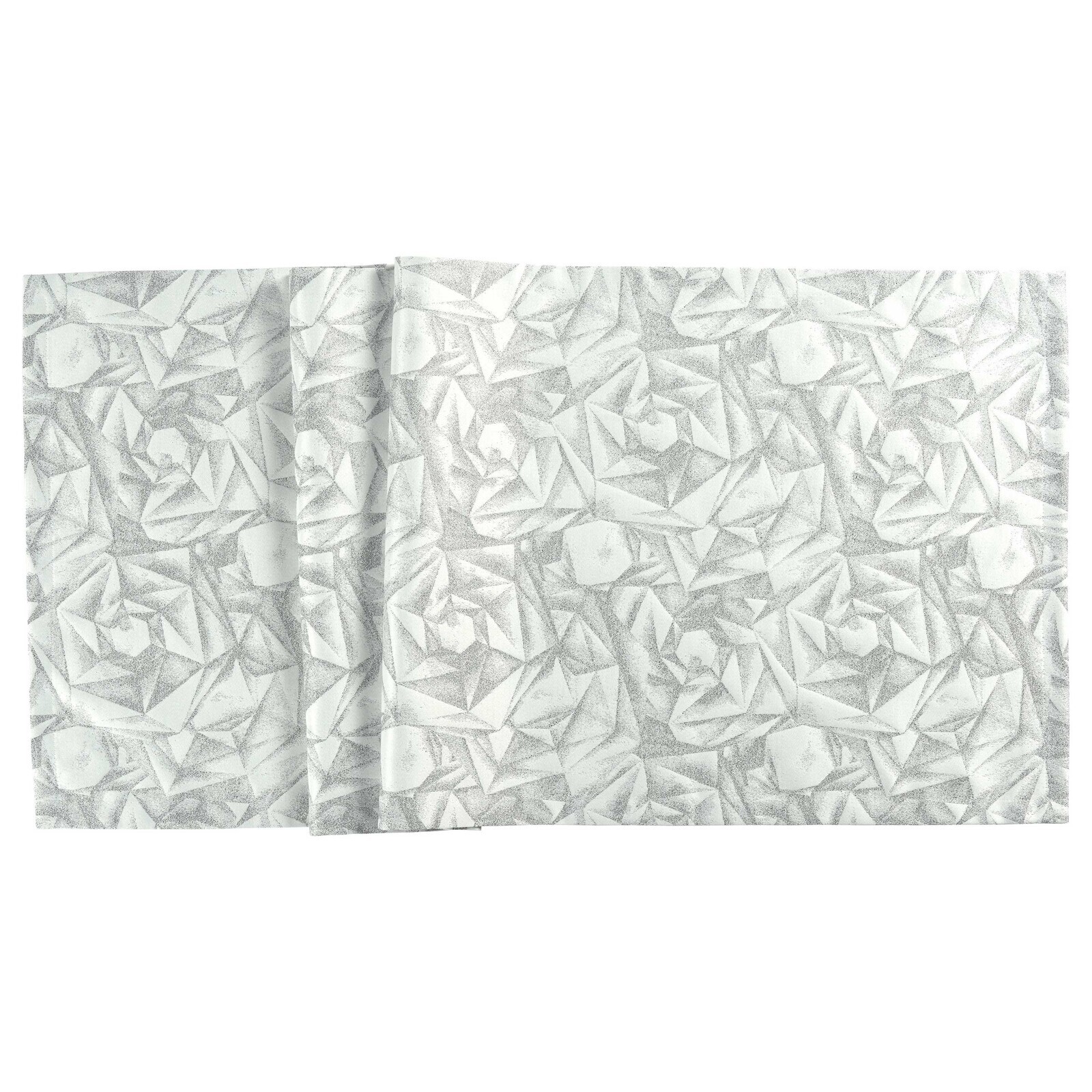 Sander Žakárový behúň na stôl Diamanti, 40 x 100 cm, platíi/silver 885068-21