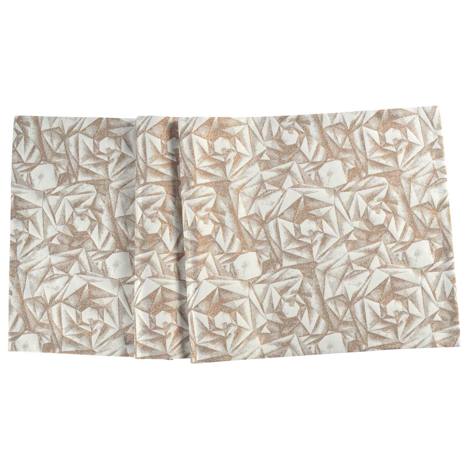 Sander Žakárový behúň na stôl Diamanti, 50 x 140 cm, ecru/copper 885069-33