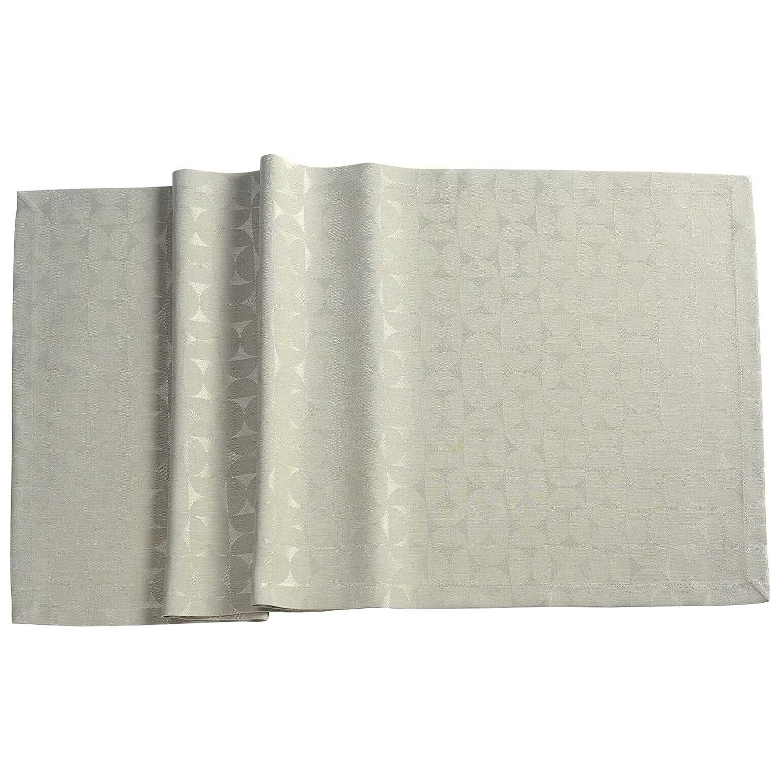 Sander Damaskový behúň na stôl s úpravou proti škvrnám Ora, 50 x 140 cm, moonbeam 52569-80