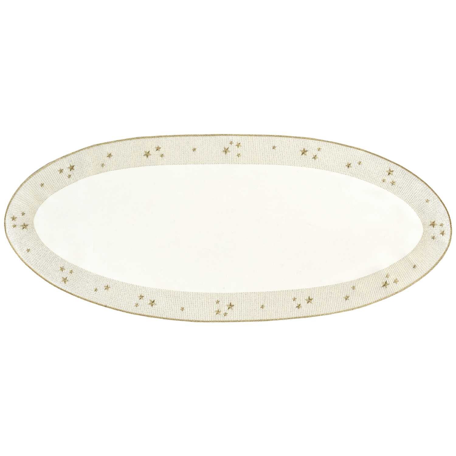 Sander Obrus oválny / prestieranie Starlight, 36 x 88 cm, ecru 826957-29