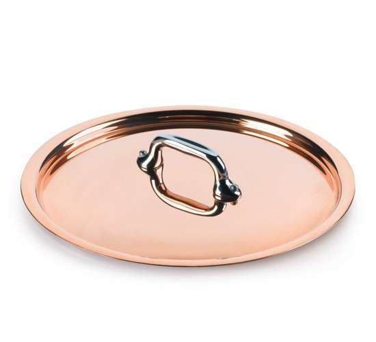 Mauviel Medená pokrievka s nerezovou rukoväťou, 14 cm 611814