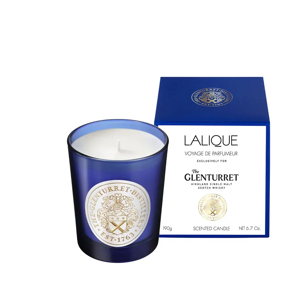Lalique Vonná sviečka The Glenturret Special Edition, 190 g, modrá B63181