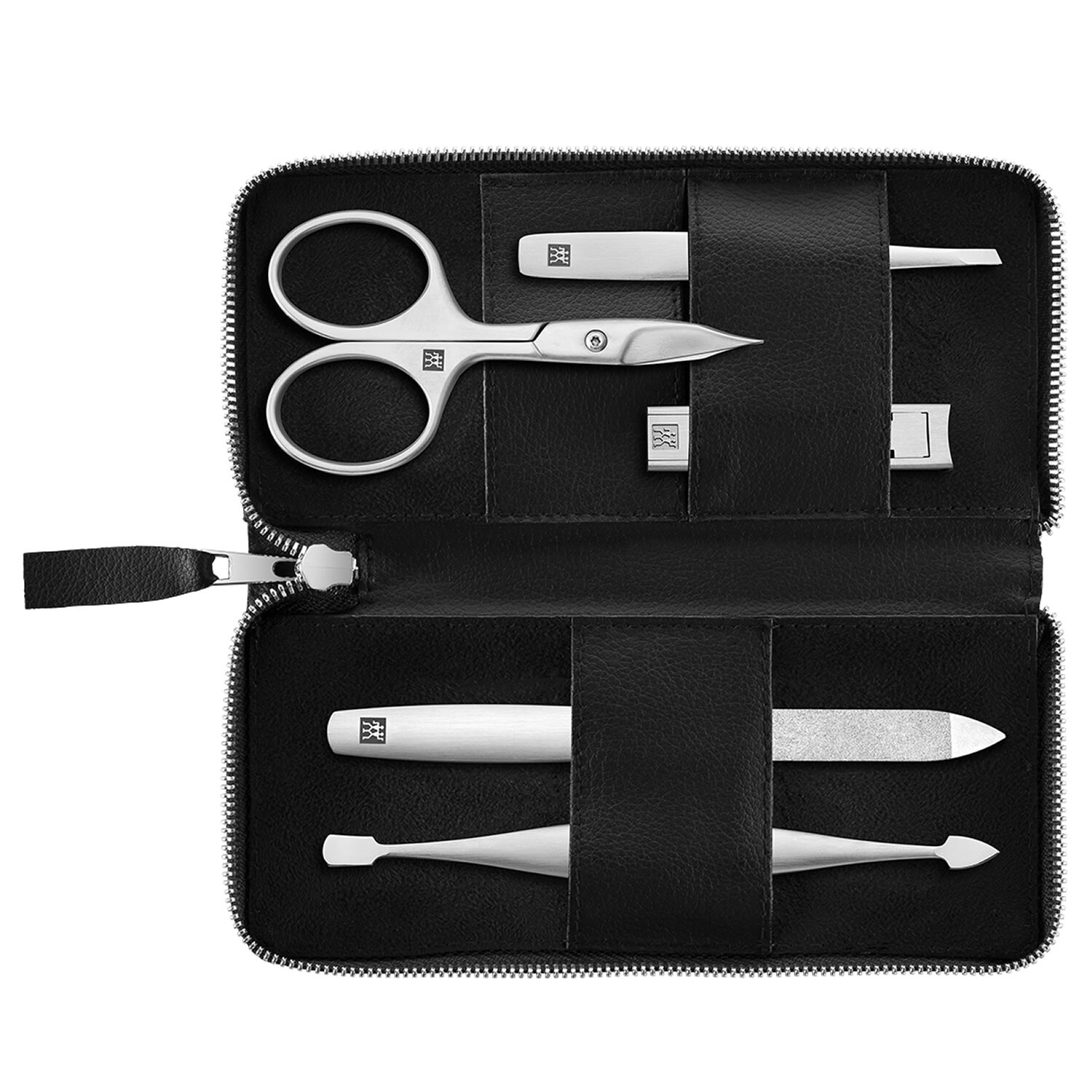 Zwilling Beauty Premium manikúra AppleSkin, 5 ks (nožnice, štiepatko), čierna 97016-004-0