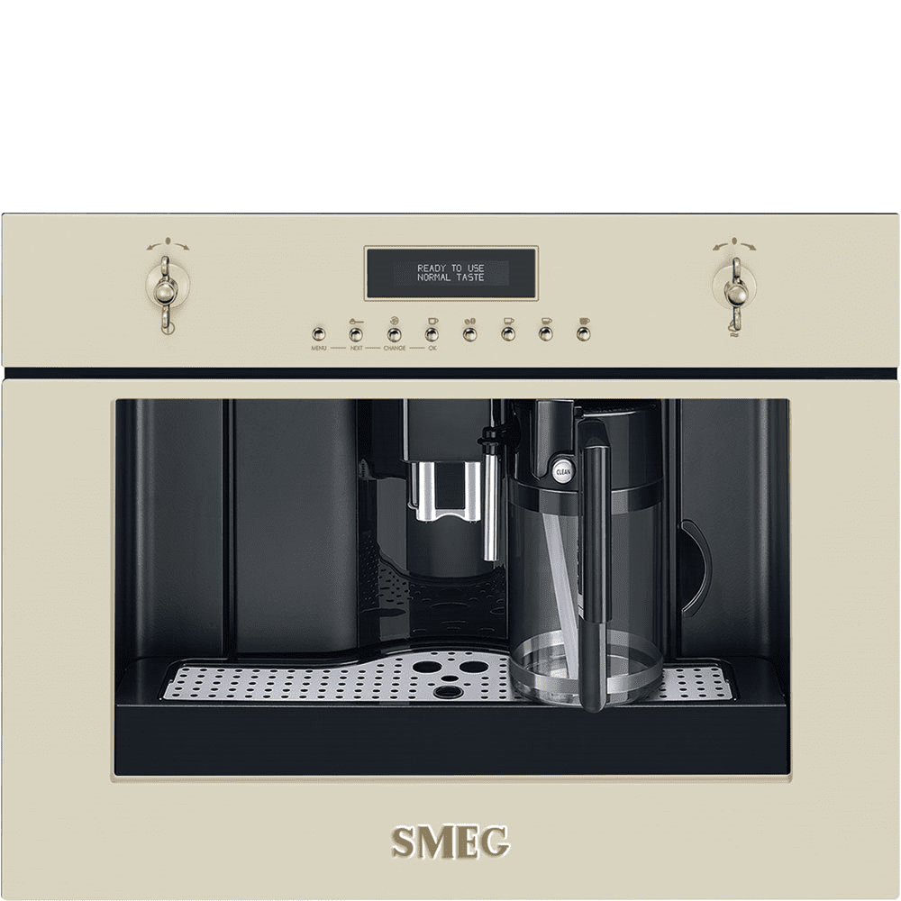 Smeg Vstavaný automatický kávovar Coloniale, CMS8451, 45 cm, krémová CMS8451P