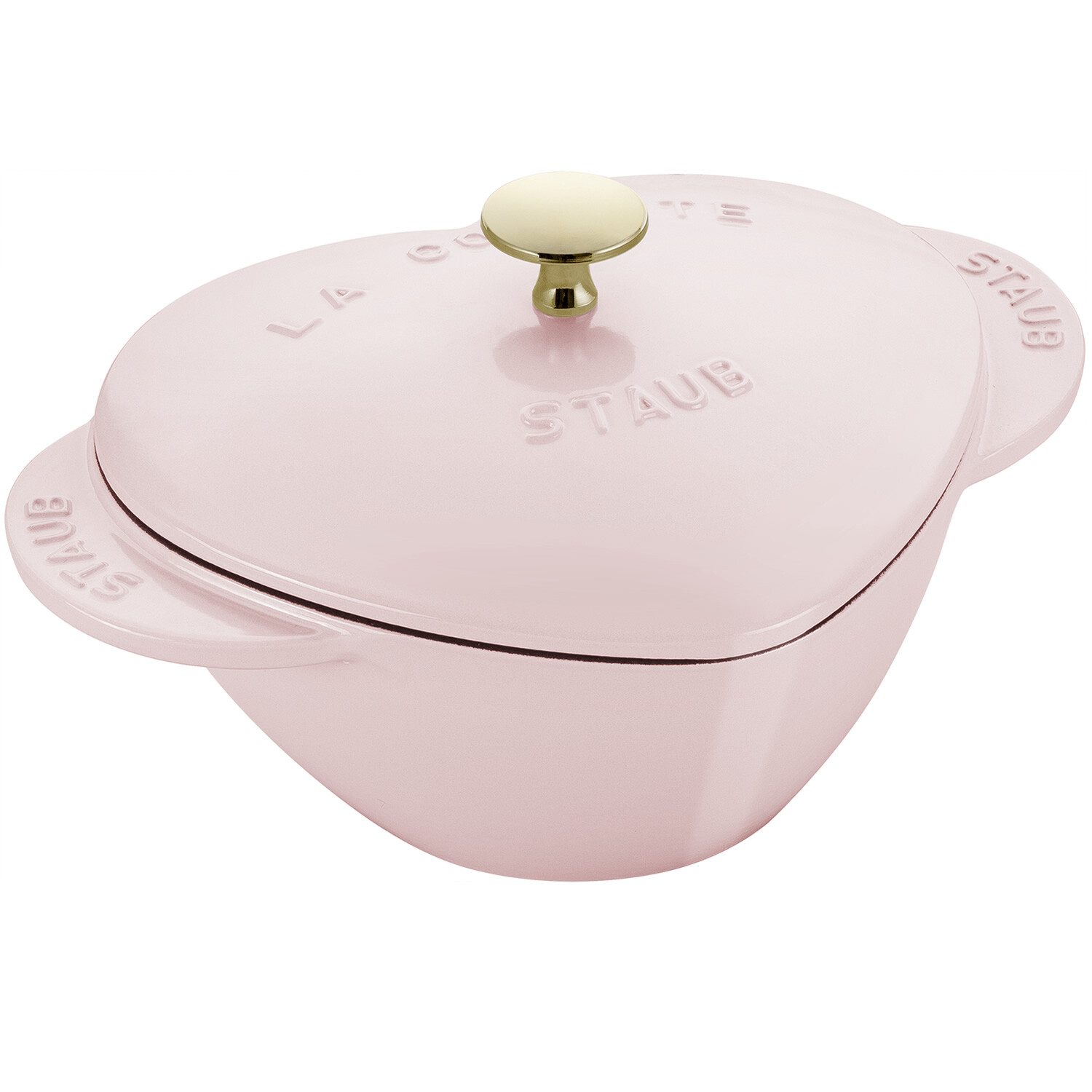 Staub Liatinový hrniec v tvare srdca, 20 cm / 1,75 l, ružový 1030211