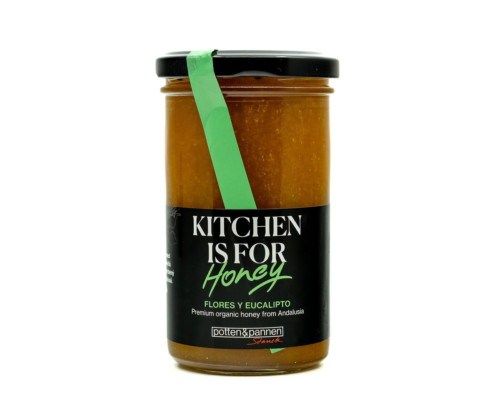 Verde Miel Bio med Flores y Eucalipto z divokých kvetov a eukalyptu, 375 g EU375g