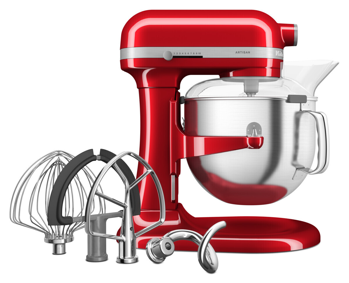 KitchenAid Kuchynský robot Artisan 5KSM70SHX, so zdvíhacou misou 6,6 l, červená metalíza 5KSM70SHXECA