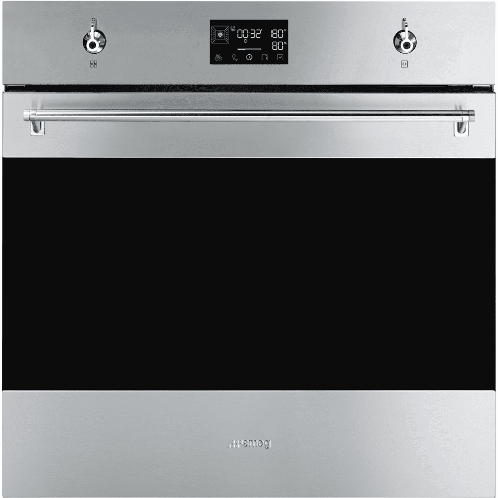 Smeg Vstavaná rúra Classic, 60 cm, objem 68 l, SOP6302S2PX, nerezová SOP6302S2PX