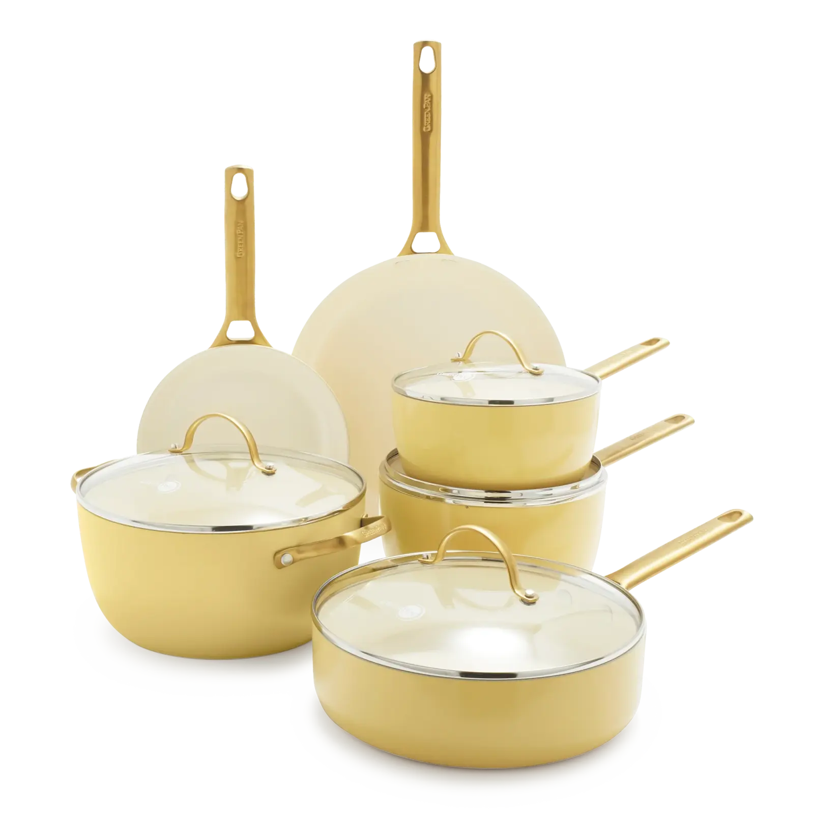 GreenPan Sada riadu s nepriľnavým keramickým povrchom, Padova Reserve, 10 ks, žltá CC008487-001