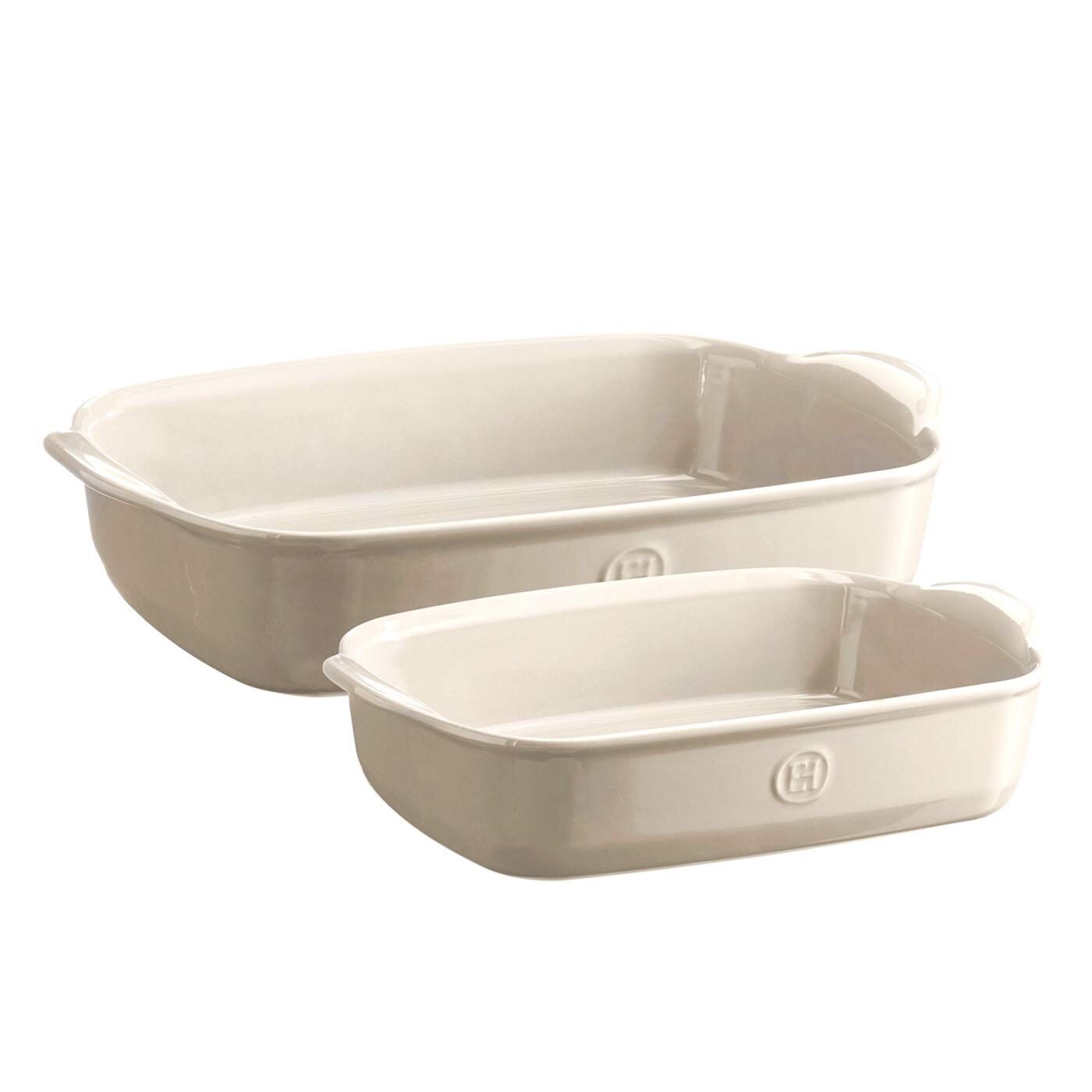 Emile Henry Misa na zapekanie ULTIME, sada 2 ks (misa M + L), slonová kosť 029802