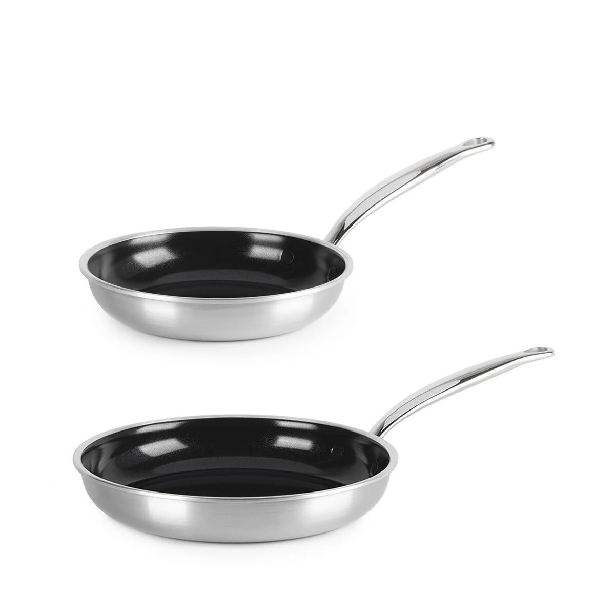 GreenPan Premiere sada 2 nerezových panvíc s keramickým povrchom, 20 + 28 cm CC005002-001