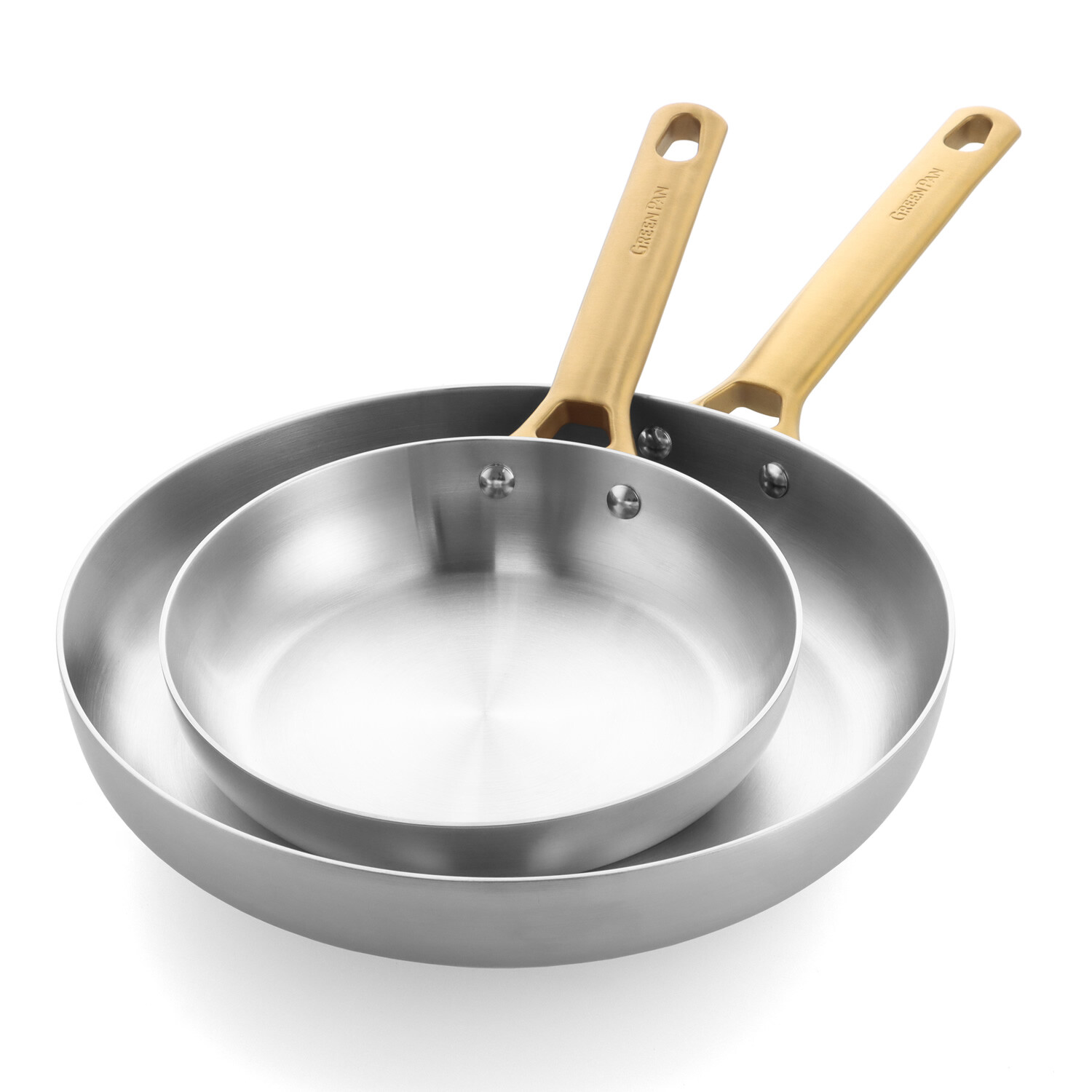 GreenPan Sada 2 nerezových panvíc Padova, 20 + 28 cm CC010167-001