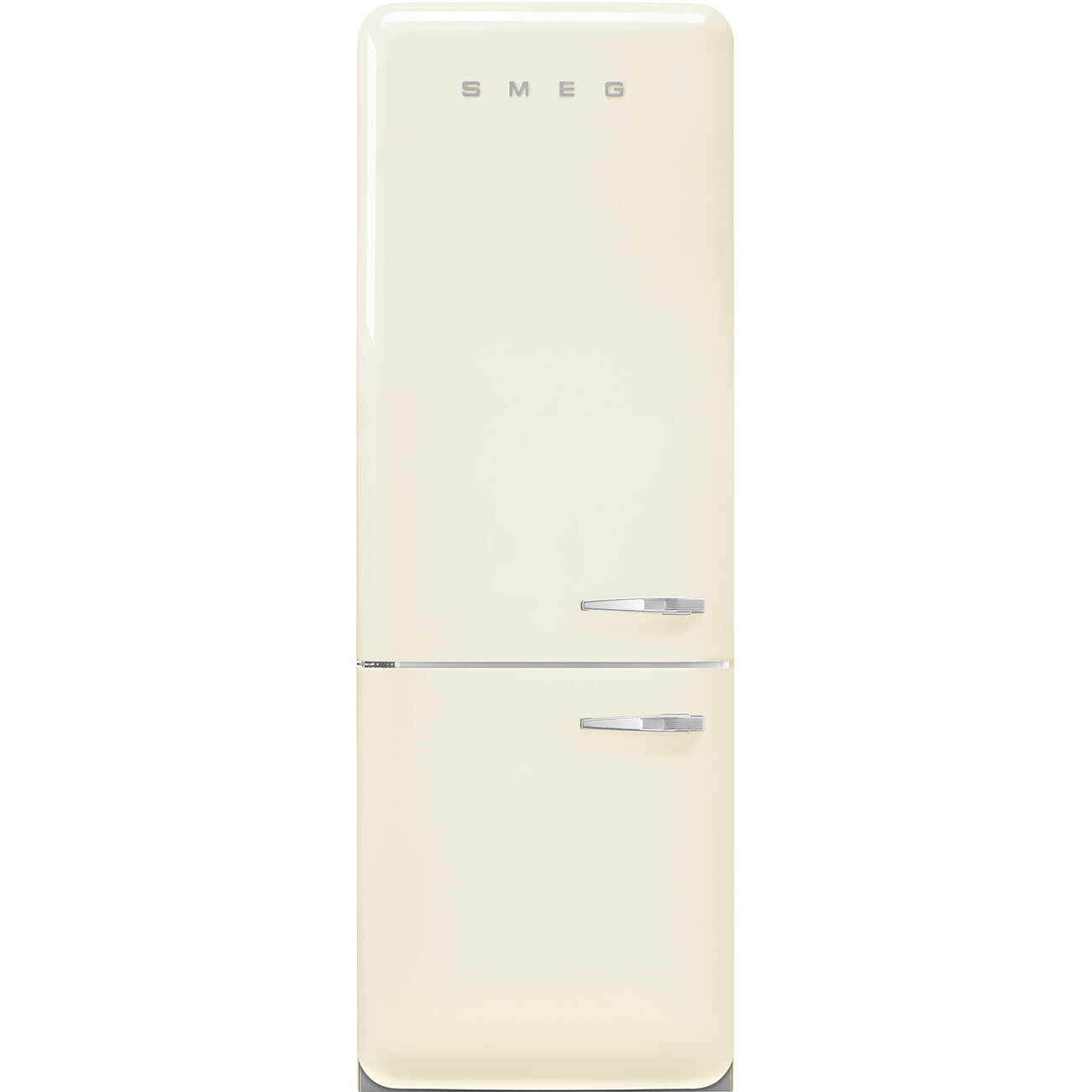 Smeg Kombinovaná chladnička s mrazničkou dole, FAB38L, 344l/137l, ľavé otváranie, 205x70 cm, krémová FAB38LCR6