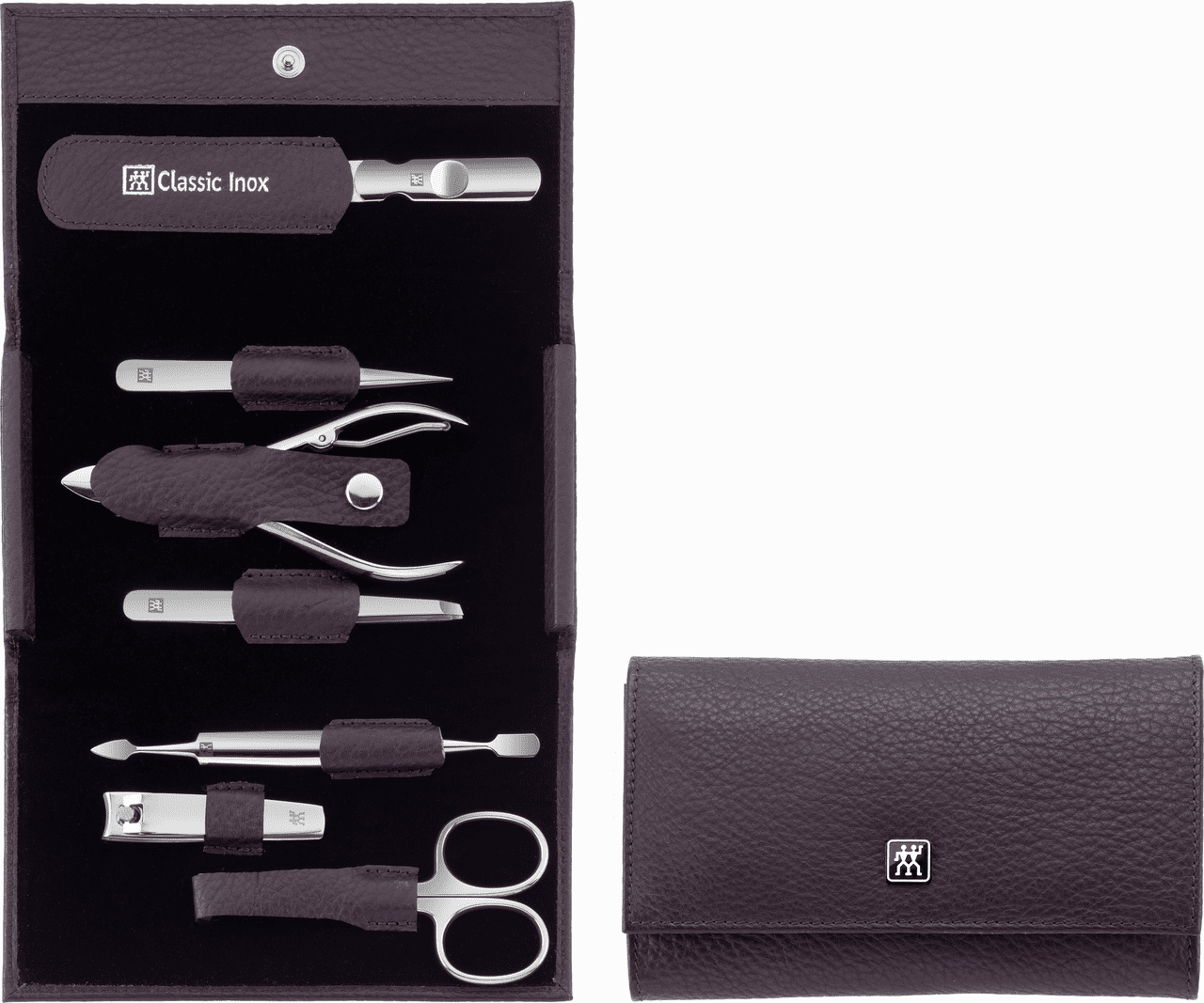 Zwilling Beauty Manikúra Classic 7 ks, fialová koža 97646-008