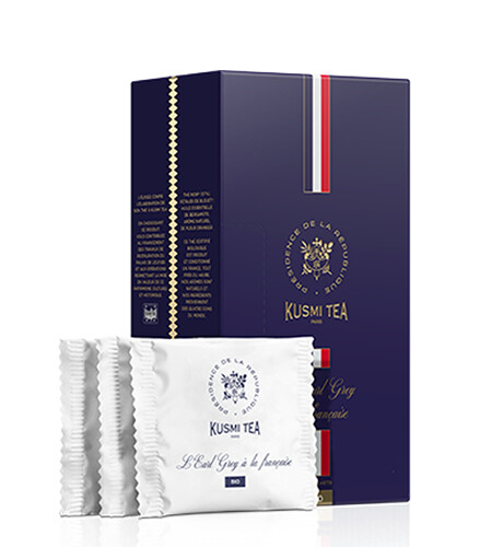 Kusmi Tea Porciovaný čierny čaj Earl Grey l'Elysée Bio, 24 vrecúšok (48 g) 21298A1170