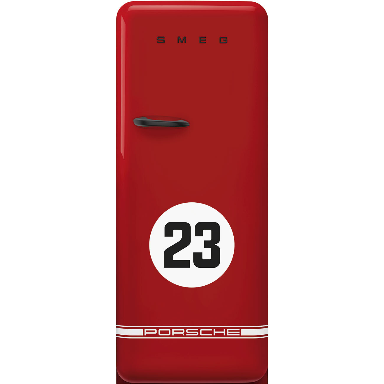 Smeg Chladnička s mraziacim boxom Porsche x SMEG 917 Salzburg, 244/26 l, otv. pravé, 153x60 cm, červená FAB28RDP9176EU
