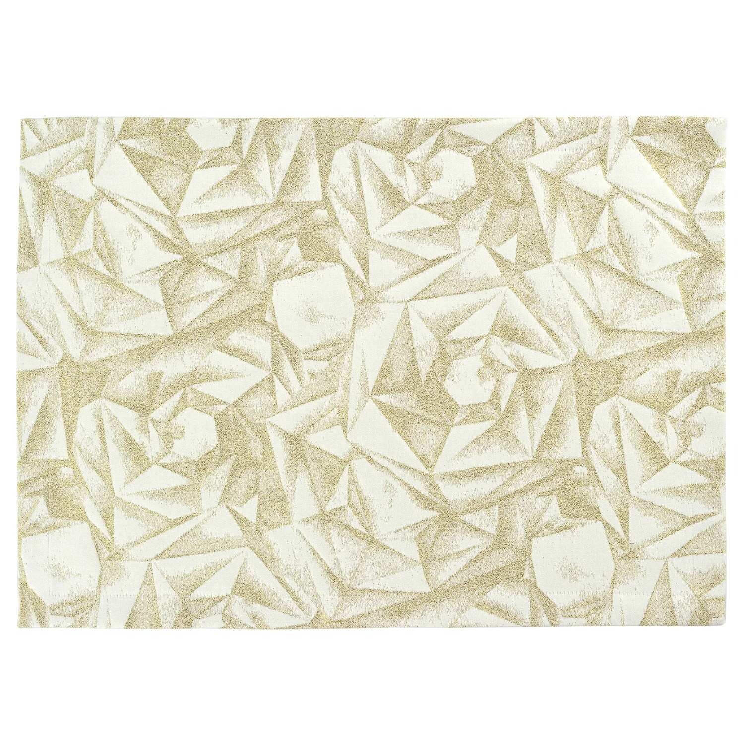 Sander Žakárový obrus Diamanti, 150 x 250 cm, ecru/gold 885017-07