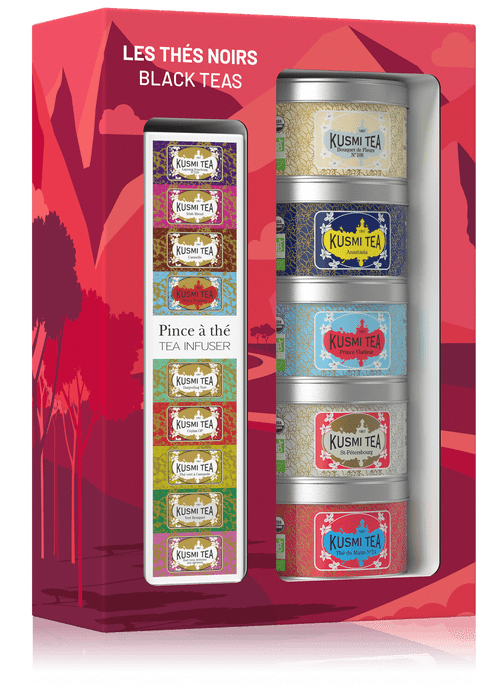 Kusmi Tea Darčeková súprava Black teas so sitkom na čaj 21186A1150