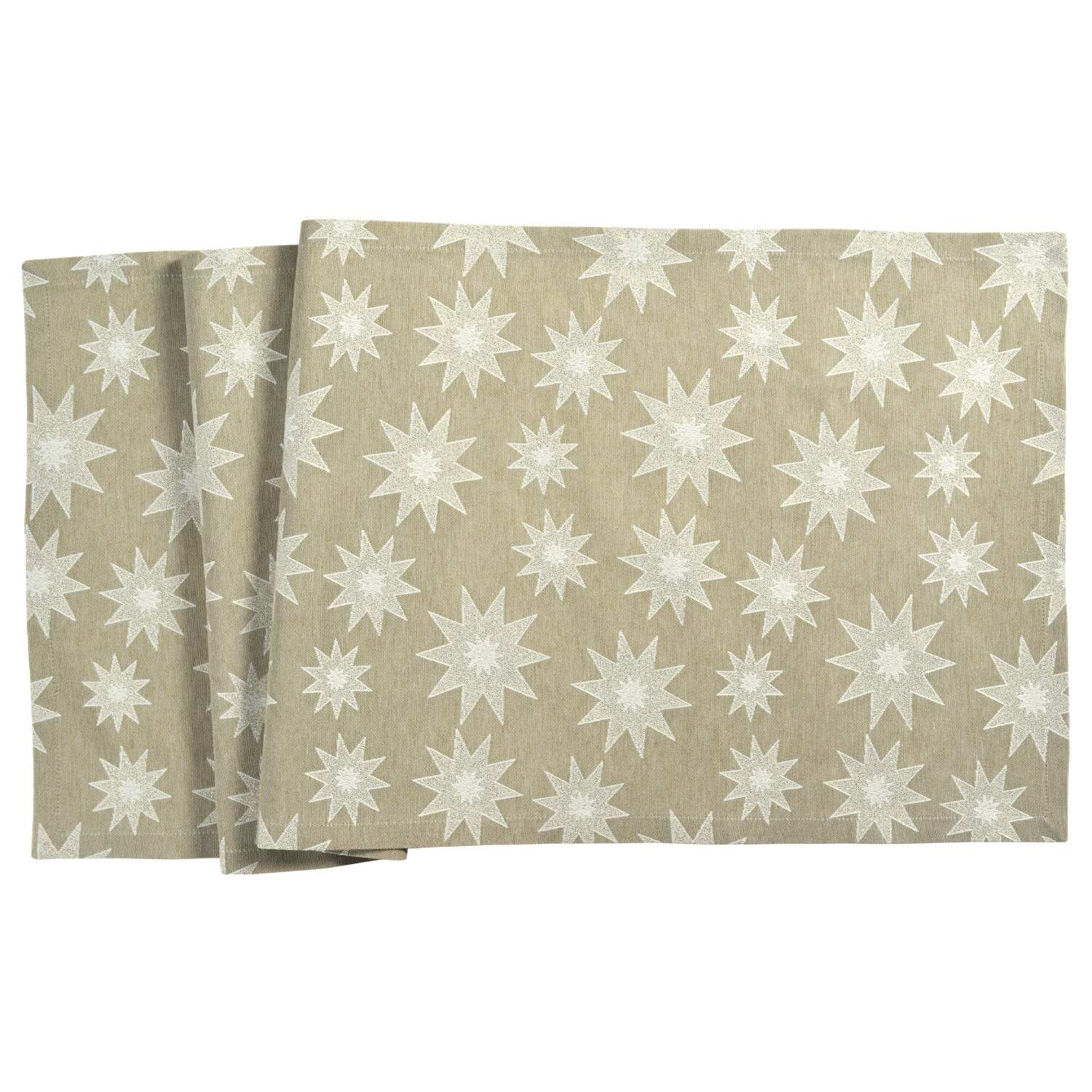 Sander Žakárový behúň na stôl Stella Notte, 50 x 140 cm, taupe 885469-27