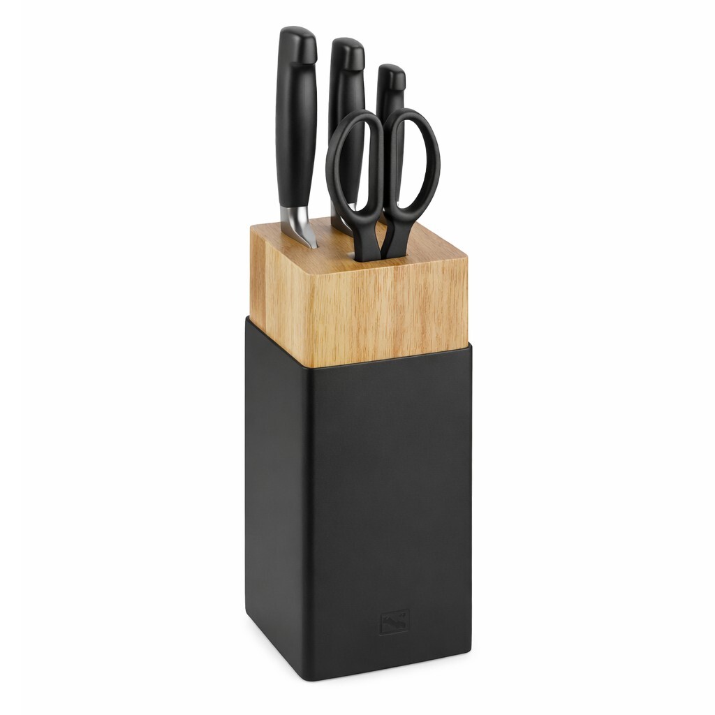 Zwilling Čierny blok s nožmi Four Star a nožnicami, 5 ks 1029531