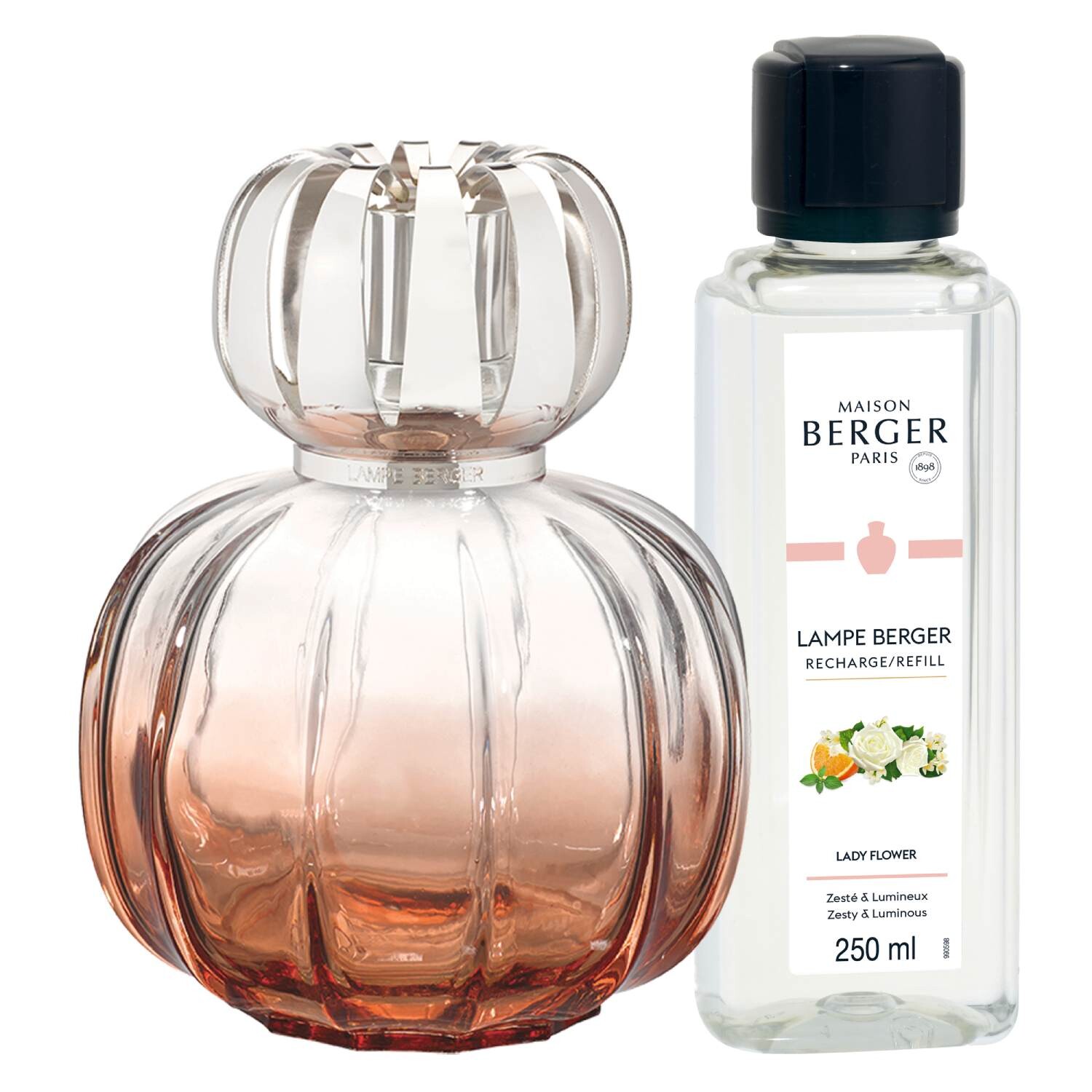 Maison Berger Paris Katalytická lampa Corali, ružová + náplň Lady Flower, 250 ml 4879
