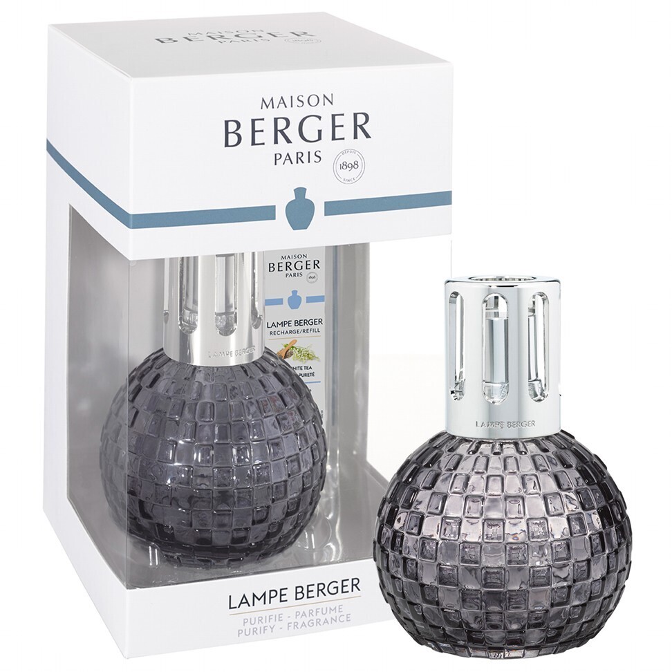 Maison Berger Paris Katalytická lampa Disco, šedá + náplň Ambrový prach, 250 ml 4886